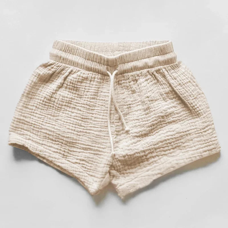 Fashion Children Girls Set Muslin Shirt and Shorts Set for Kids Girls Casual Loose Shorts Sets Summer Clothes