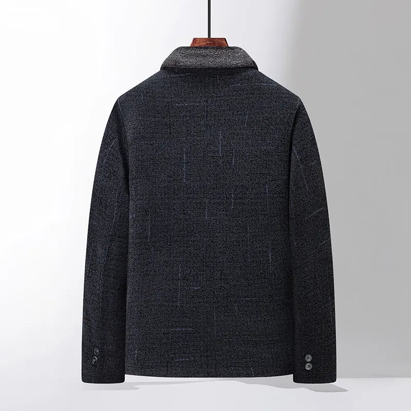 2026 Men Woolen Coats Men's business Casual Trench Coat Winter Coat with wool inner Man Autumn and Winter Wool Coat for Men