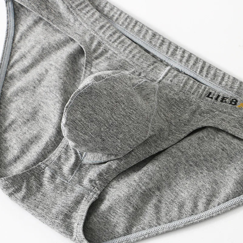 Men Briefs Low Waist Underpants Cueca Sports Breathable U Convex Pouch Lingerie Underwear Jockstrap Low Waist Soft Panties