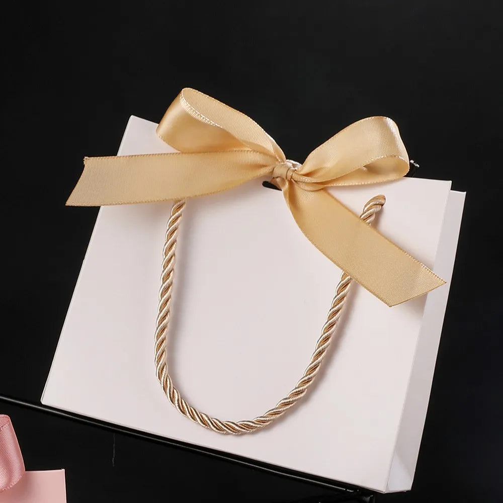 20/50 Reusable Gift Bags with Handles Paper Bags with Bows Shopping Bags Birthday Parties Weddings Graduation Decorative BOX