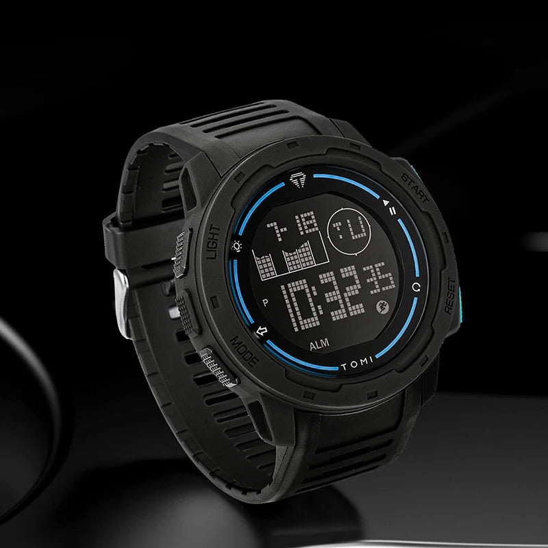 TOMI Sports Watch Digital Watch Multi functional Waterproof Stop Watch Student Sports Electronic Watch Children's Gift