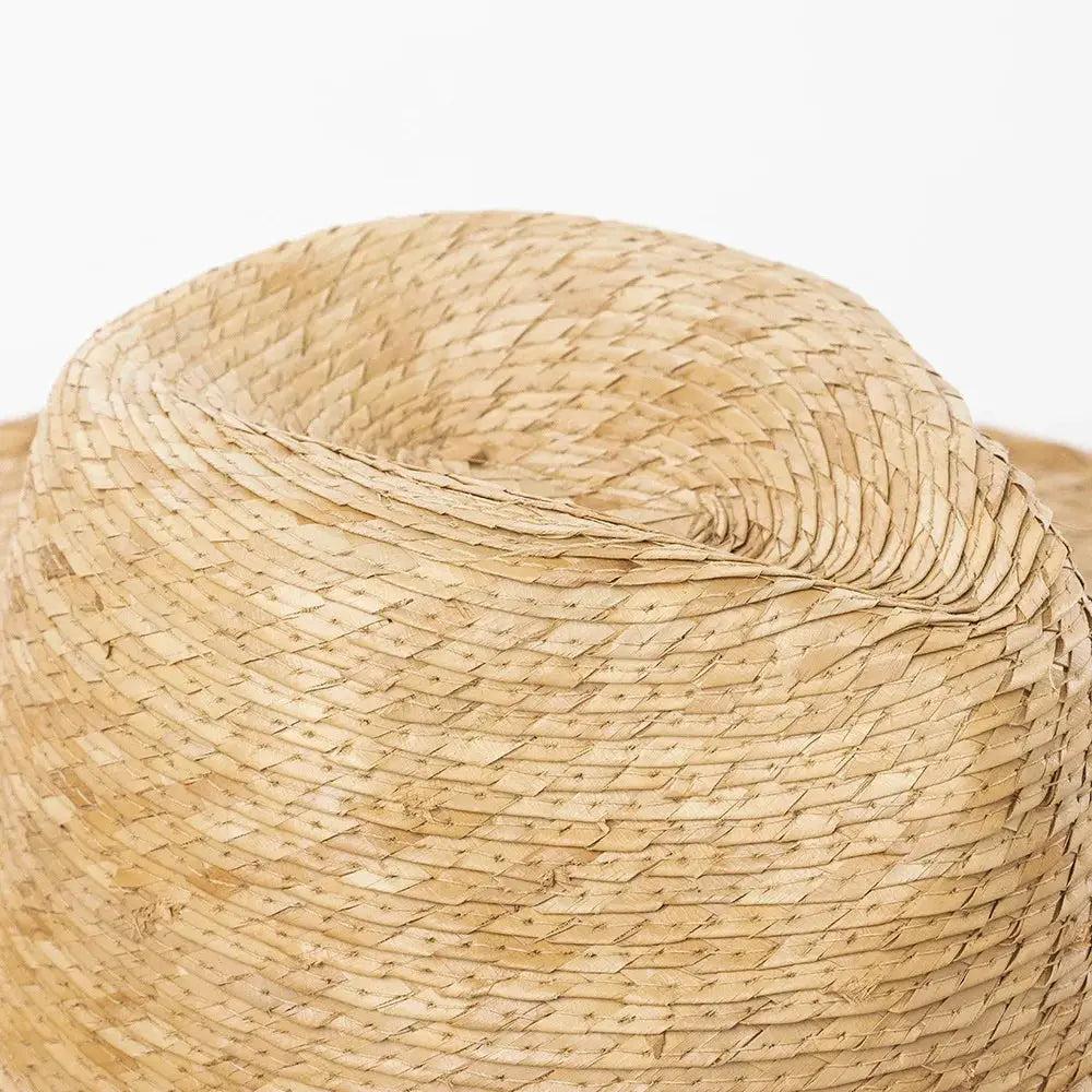 Raffia straw hat women's bohemian straw hat women's vacation sun hat beach summer vacation jazz hat Panama sun hat BAZAARHUBO