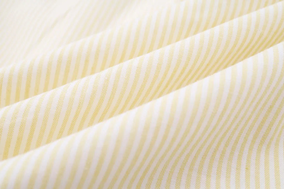AS SS26 meadow collection pale yellow floral shabbos girls smocking dress pinstripe boys familly match clothes