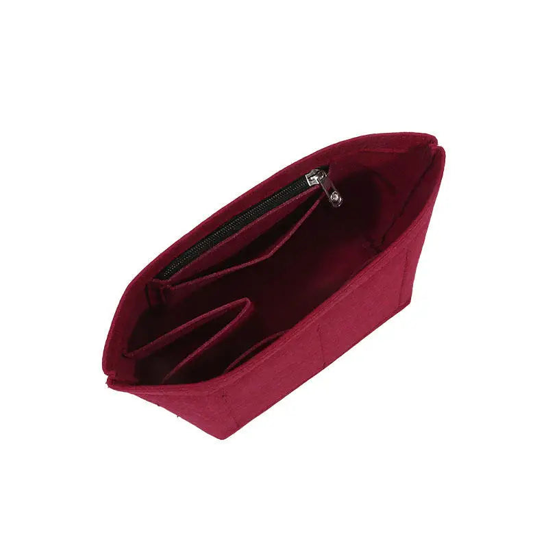 Multi-Pocket Felt Insert Bag Organizer Makeup Organizers Liner Perfect for Women Handbags Bucket Bag Bag Accesories Cosmetic Bag