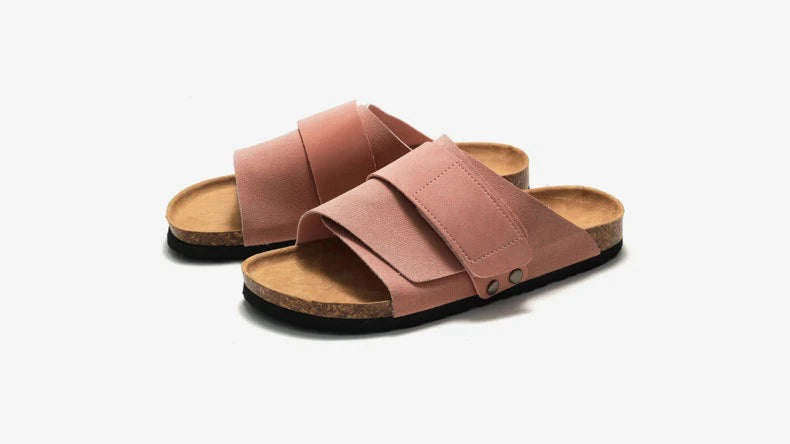 Wmen's Cork slippers casual breathable comfort sandals summer flip flops beach Muller outdoor fashion men‘s shoes