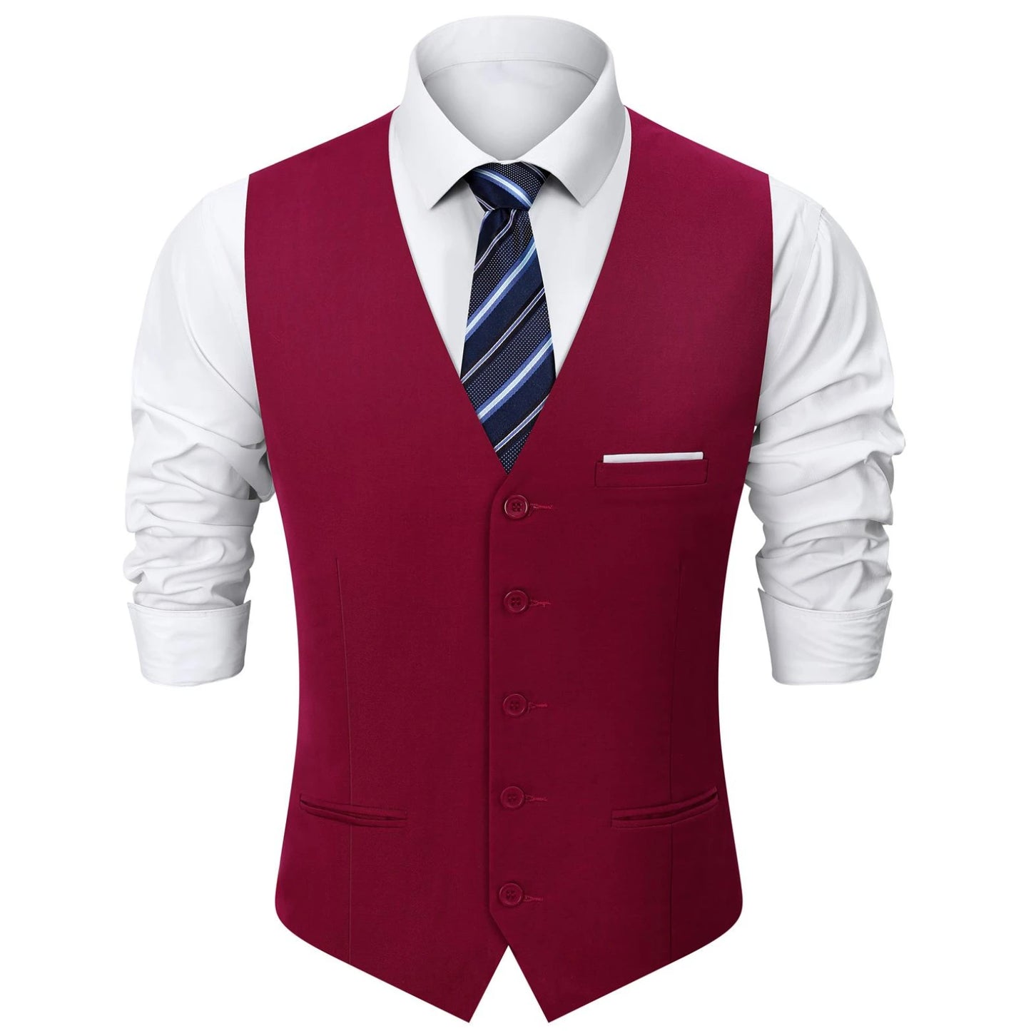 Mens Suit Vest Male Business Formal Wedding Office Birthday Party Outfit Set  Easter Church Jacket Black Waistcoat