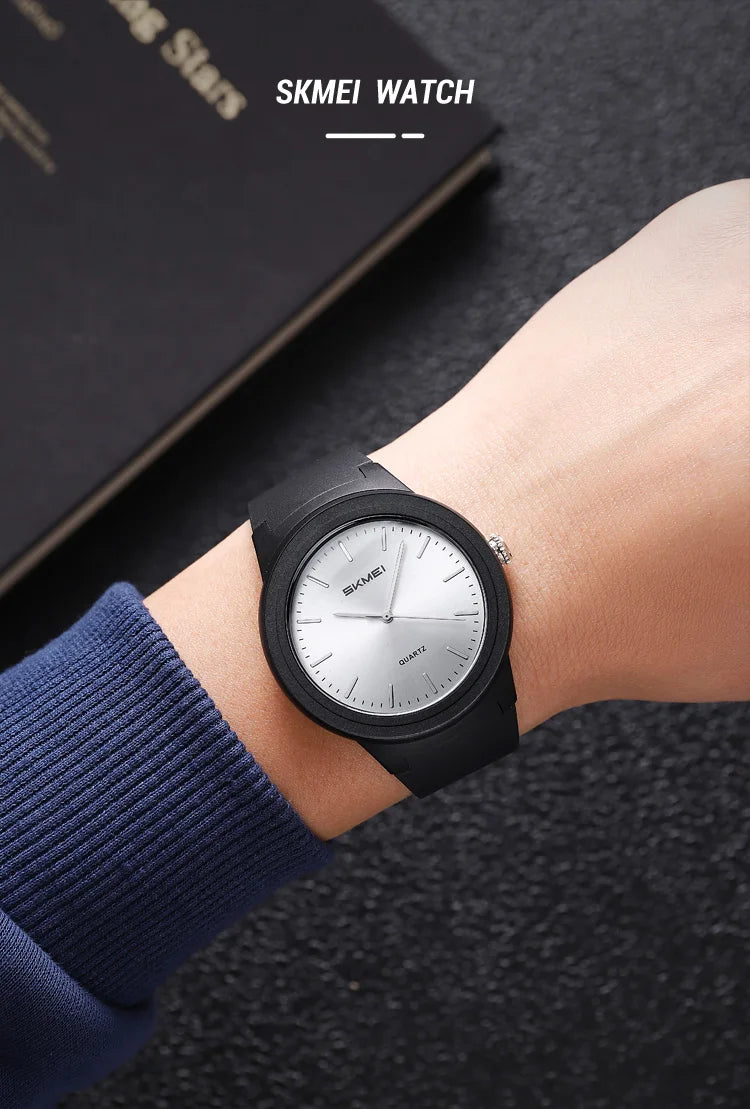 SKMEI 2469 Men Fashion Simple Waterproof Watches Ultralight Sports Quartz Mens Wristwatches Shockproof Clock 2108 Reloj Hombre