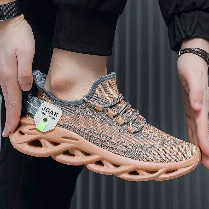 Plus Big Size 49 50 51 52 Men Mesh Sneakers Shock Absorbing Running Shoes Breathable Casual Walking Athletic Sports Trainers