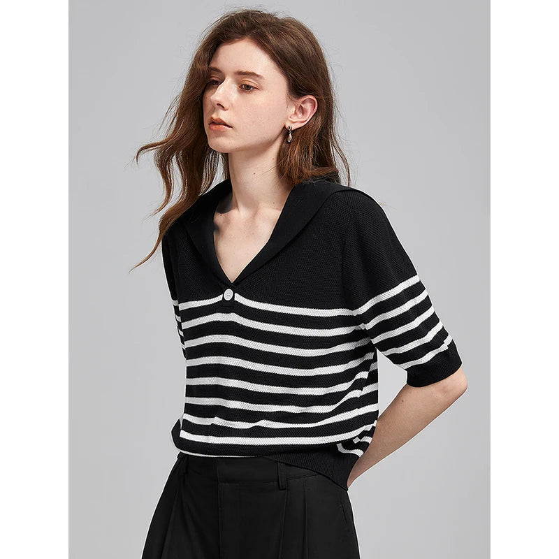 TOYOUTH  Women Knitwear 2025 Summer New Tops 8523015