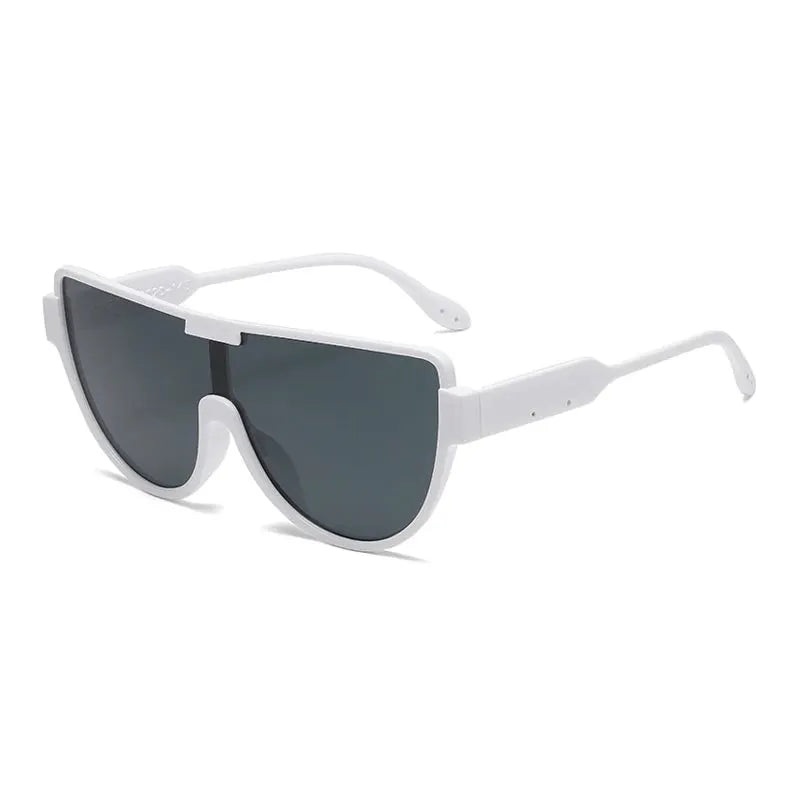 Fashion New Retro Oversized Sunglasses Women Integrated Frame Eyeglasses Punk Style Street Photography Glasses BAZAARHUBO