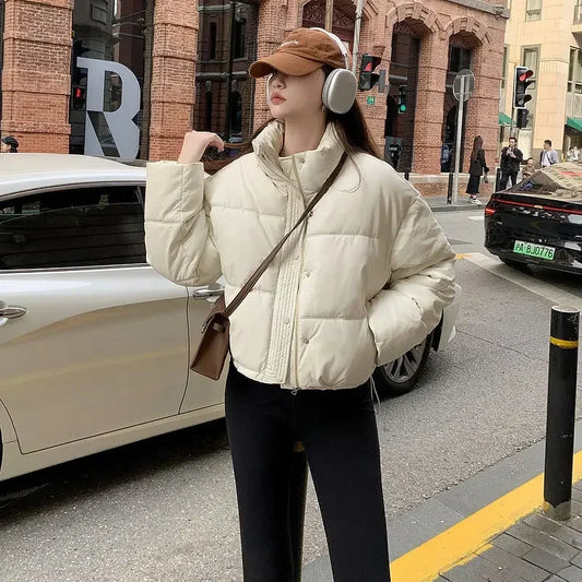Down Coats for Women Loose Casual Parkas Woman Solid Color Winter Clothes 2025 Jackets Thick 2025 Trend Demi-season High Quality