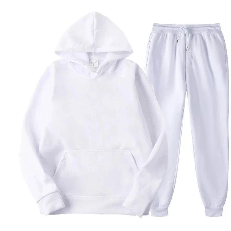 Men's sportswear hoodie set hoodie+pants sportswear spring and autumn set jogging pants running men's sportswear