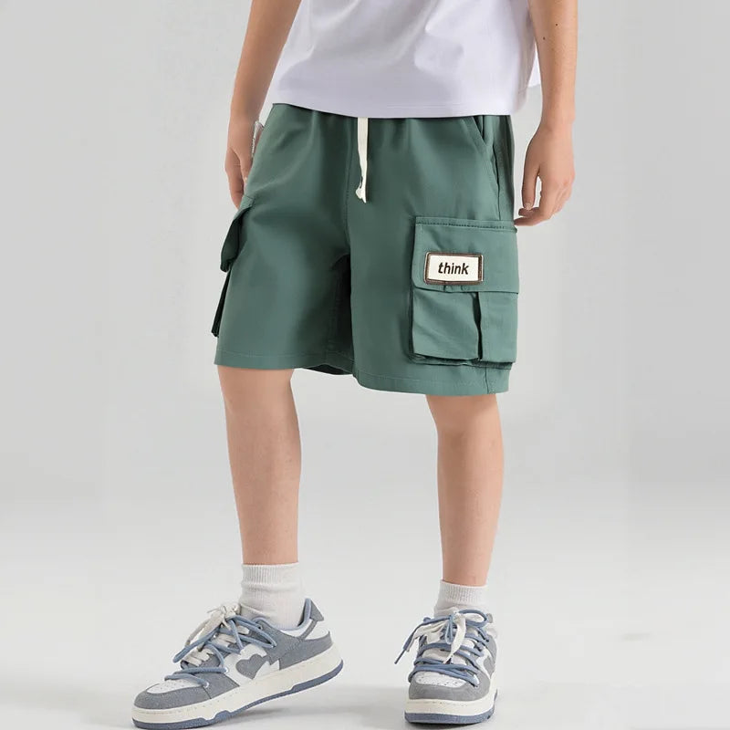Kids Boys' Workwear Five-Point Shorts 2026 Baby  Thin New Loose Children's Short Summer Casual cargo Pants