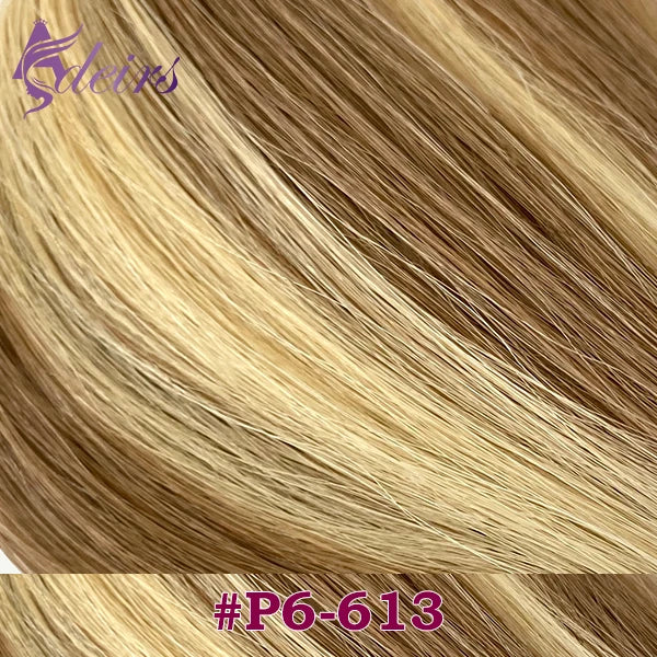 ADEIRS Genius Wefts Extensions Hair Bundles Brown Blonde 100% Real Human Hair Straight Remy Hair Invisible can Curly