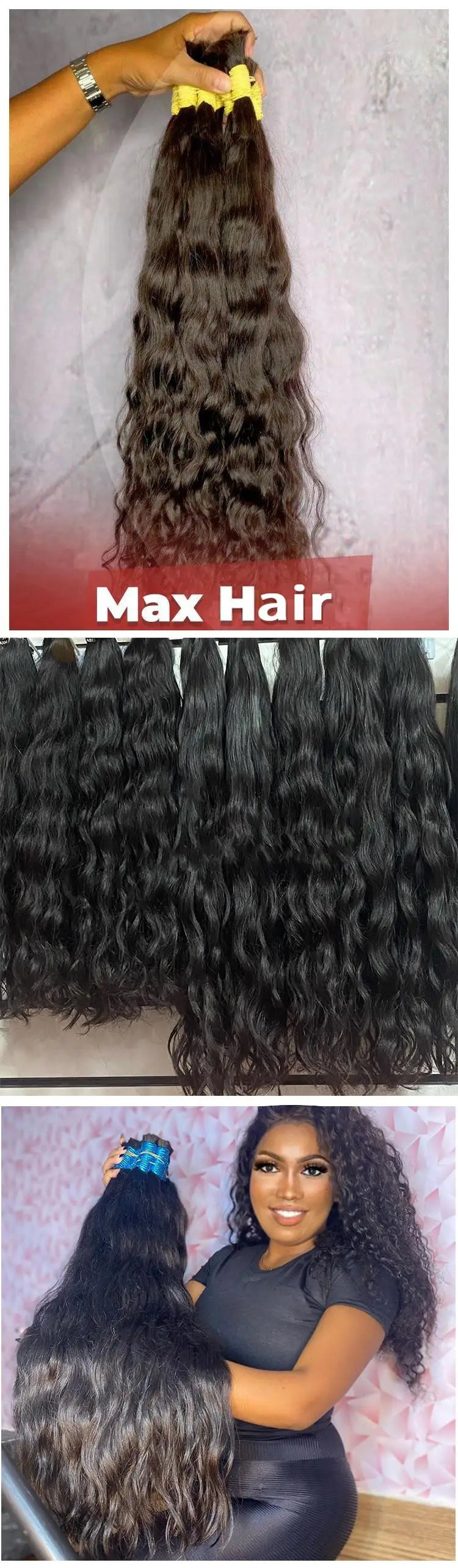 Natural Black Human Hair Bulk Hair Bundles For Braiding Body Wave Human Hair Braiding No Weft Brazilian Human Hair Extensions