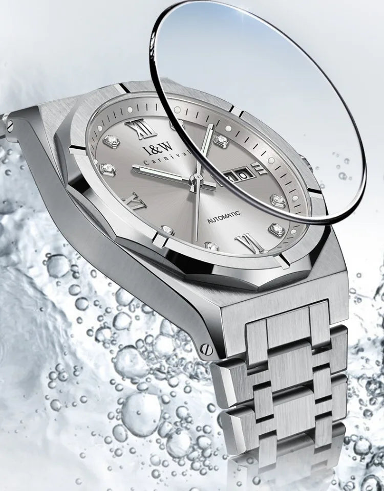 Montre Homme Luxury Brand IW CARNIVAL Mens Watches Sapphire Calendar Luminous 5bar Japan MIYOTA Movement Automatic Watch for Men