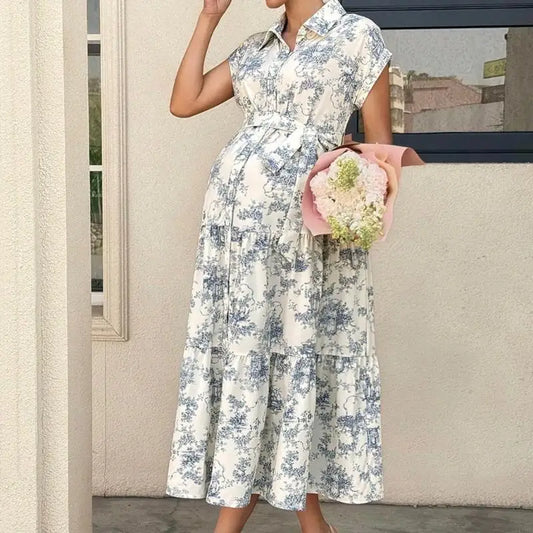 Fashionable Maternity Dress For Office And Casual Outings Pregnancy Shirt Dress