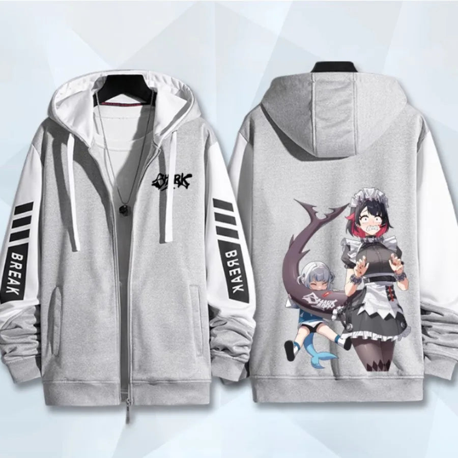 Anime Zenless Zone Zero Zip Up Women/Men Hoodie Sweatshirt ZZZ ZZZERO Ellen Joe Cosplay Zipper Hooded Jacket Outwear BAZAARHUBO