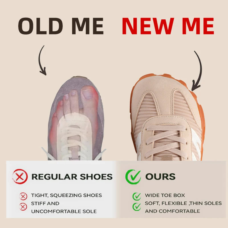 New Fashion Men's Wide Shoes,Women's Outdoor Running Sports Shoes,Sporadic Casual Shoes,Soft And Loose Minimalist Barefoot Shoes