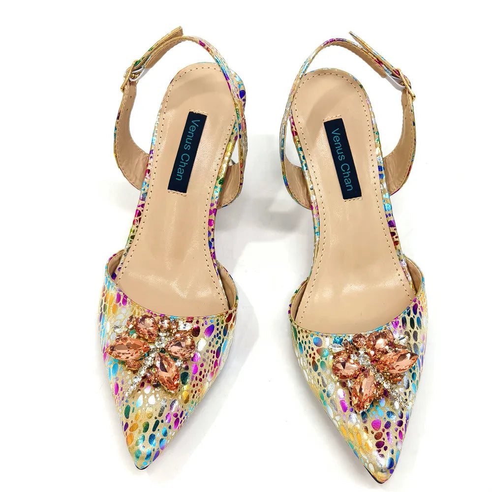 Italian Design African Ladies Party Shoes and Bag Nigerian Fashion Lace Mini Bags and High Heel Pointed Shoes