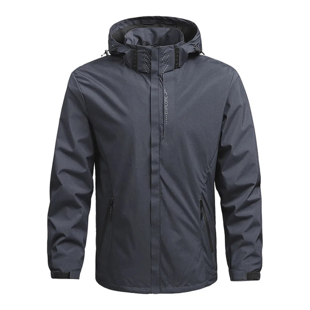 Men's Outdoor Waterproof Raincoat Lightweight Raincoat with Hood streetwear Hiking Windproof Jacket Climbing Outdoor Jackets