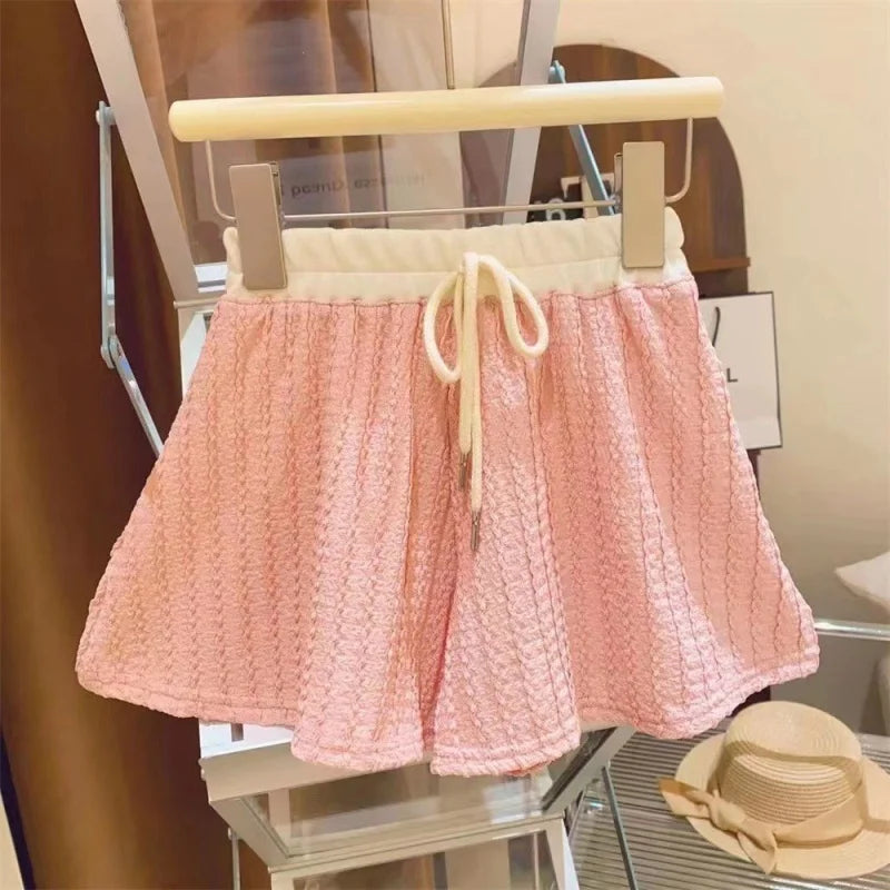 Kids Girls Short Sleeve Top+Shorts 2Pcs Clothes Set Children New Summer Casual Outfits Comforts Sportswear Suits For 2-10 Years