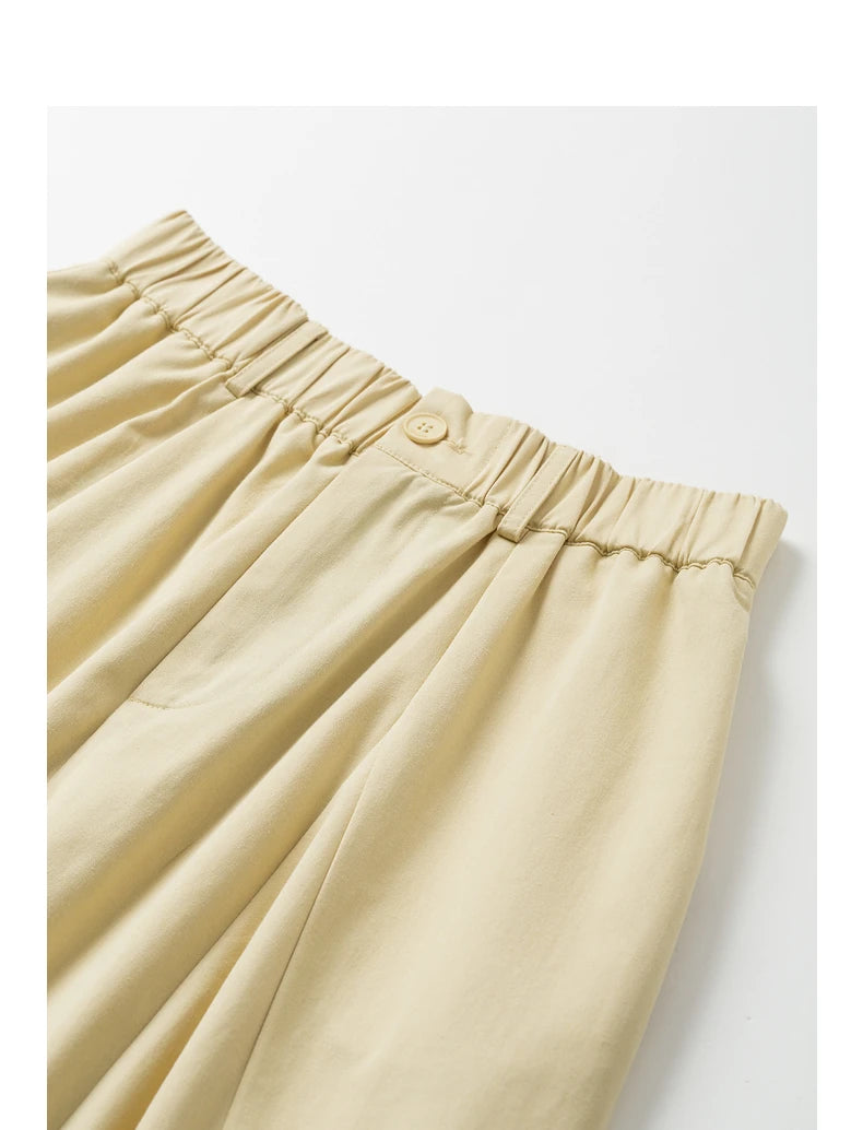 Toyouth Women Cotton A Line Umbrella Skirt Mid Calf Black