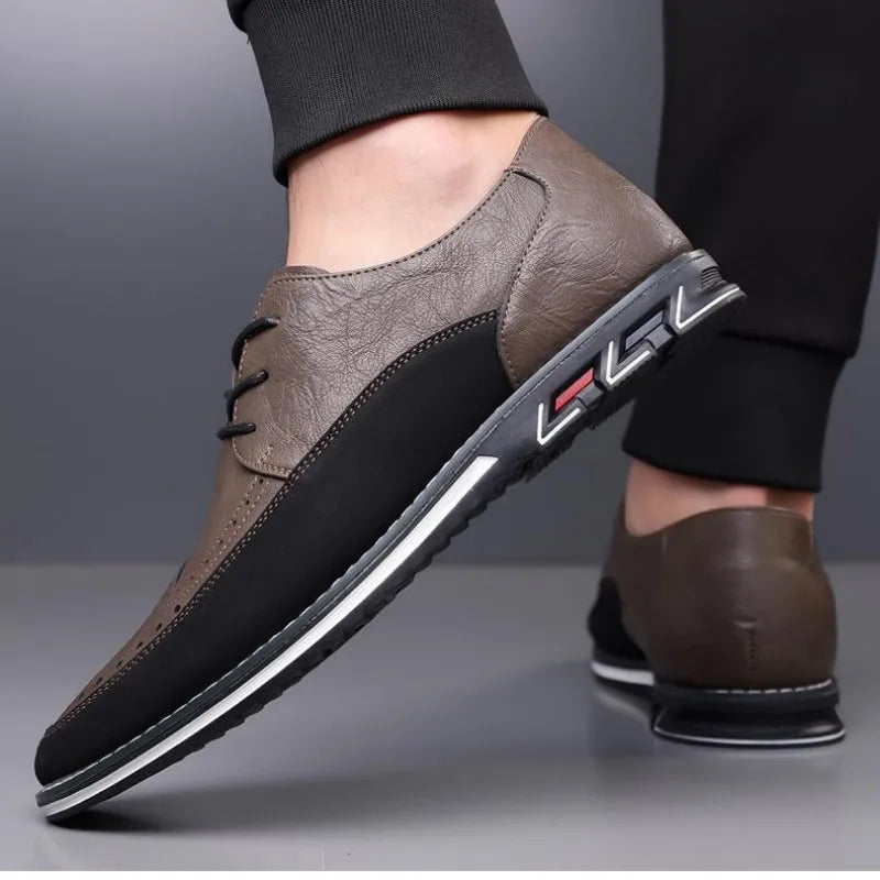 Large Size Men's Lace - Up Casual Shoes Cushioned Sole Ankle Support Fashionable Choice work office shoes big size 50 51 52 53