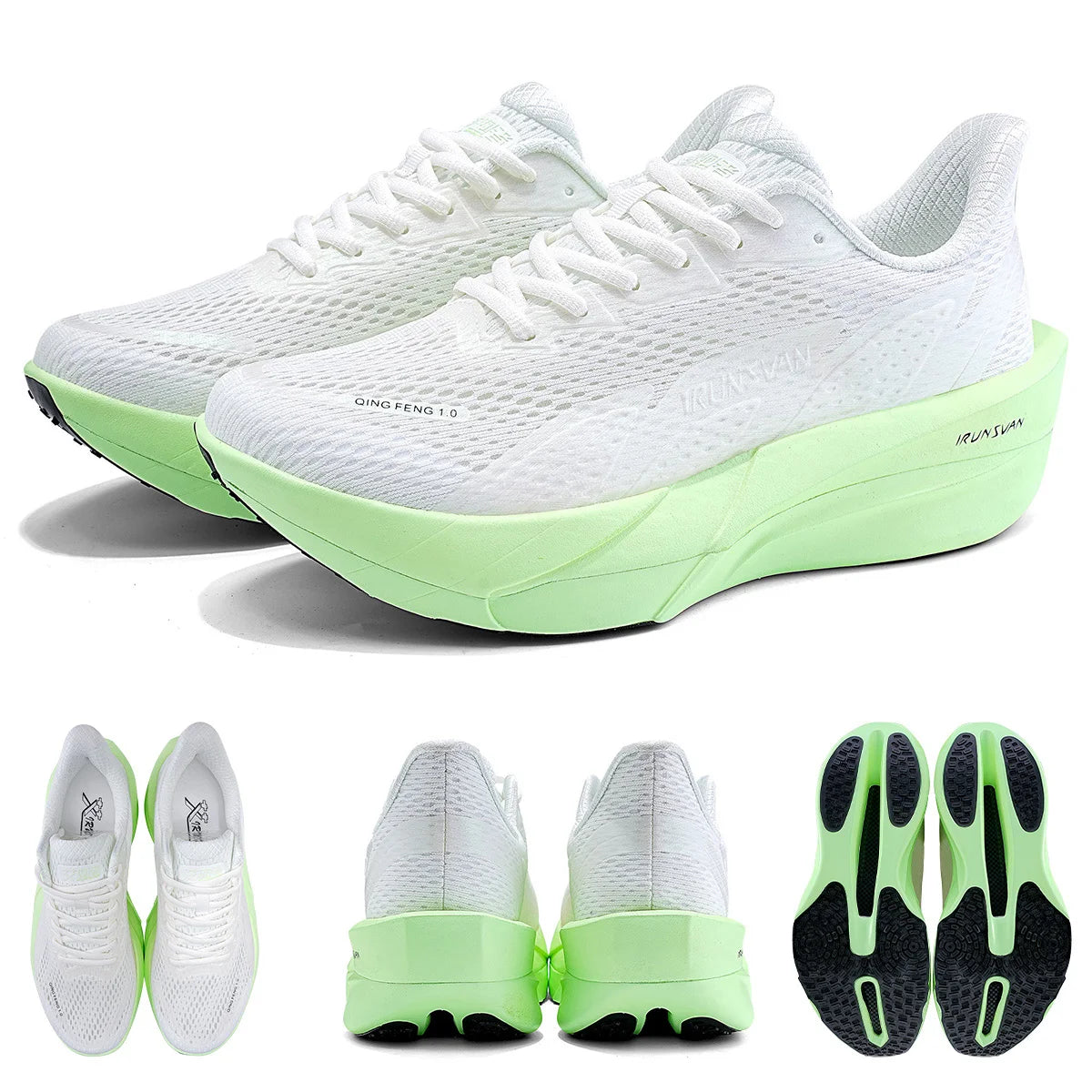 IRUNSVAN Surface 2000 Carbon Board Running Shoes Lightweight Shock-Absorbing Breathable Unisex Sports Shoes 130