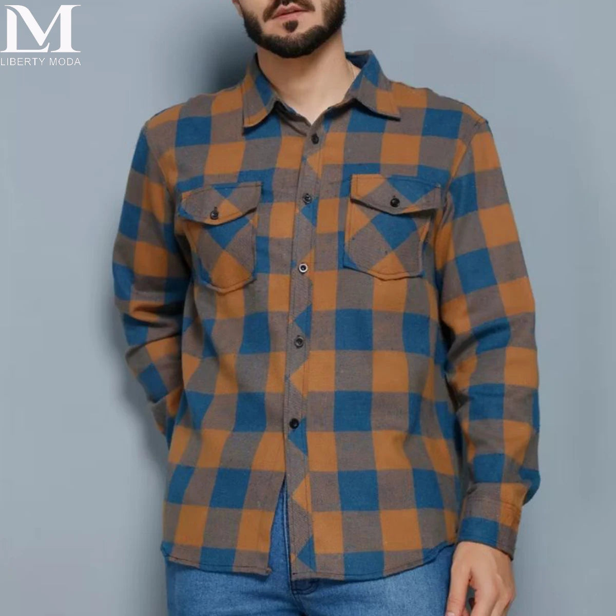 Men's Plaid Shirt Comfortable, Elegant and Versatile Heavy Autumn Coat