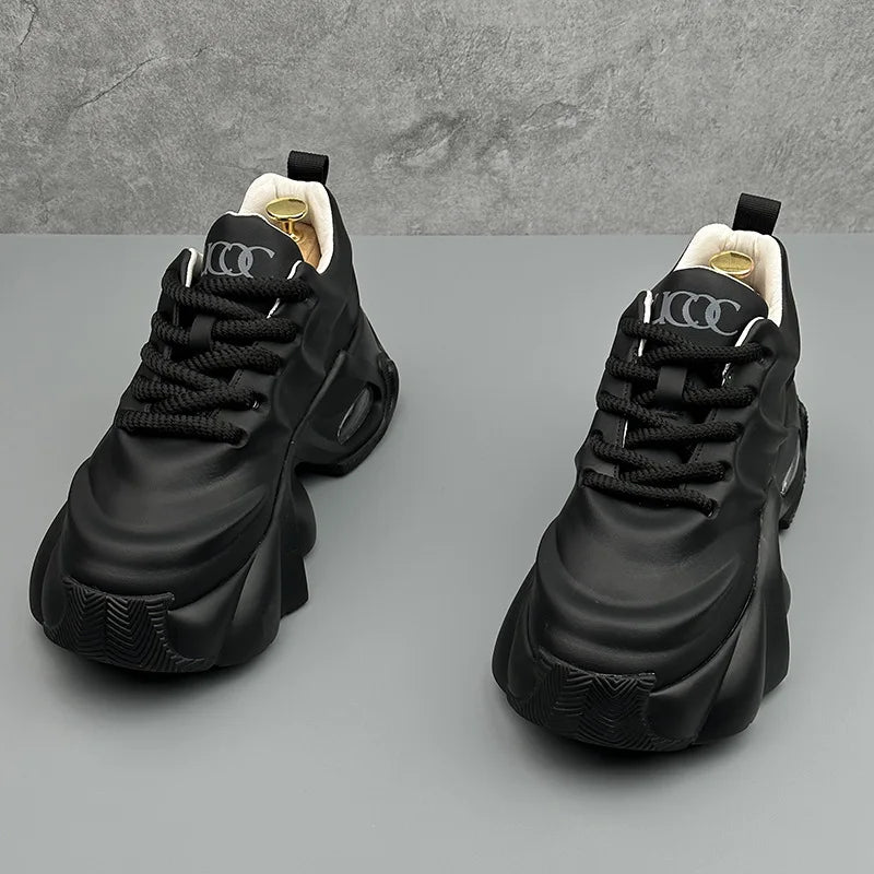 Men's High Quality Sneakers New Comfortable Leather Platform Shoes Outdoor Fashion All-match Mens Casual Shoes Кроссовки Мужские