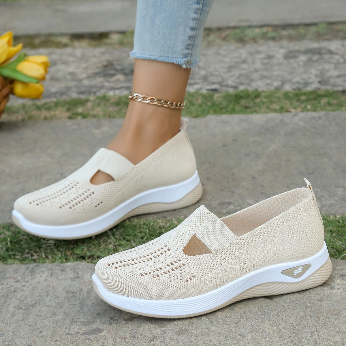 Women's Shoes, Women's Sports Shoes 2025, Breathable and Perforated Shoes, Breathable and Comfortable Shoes