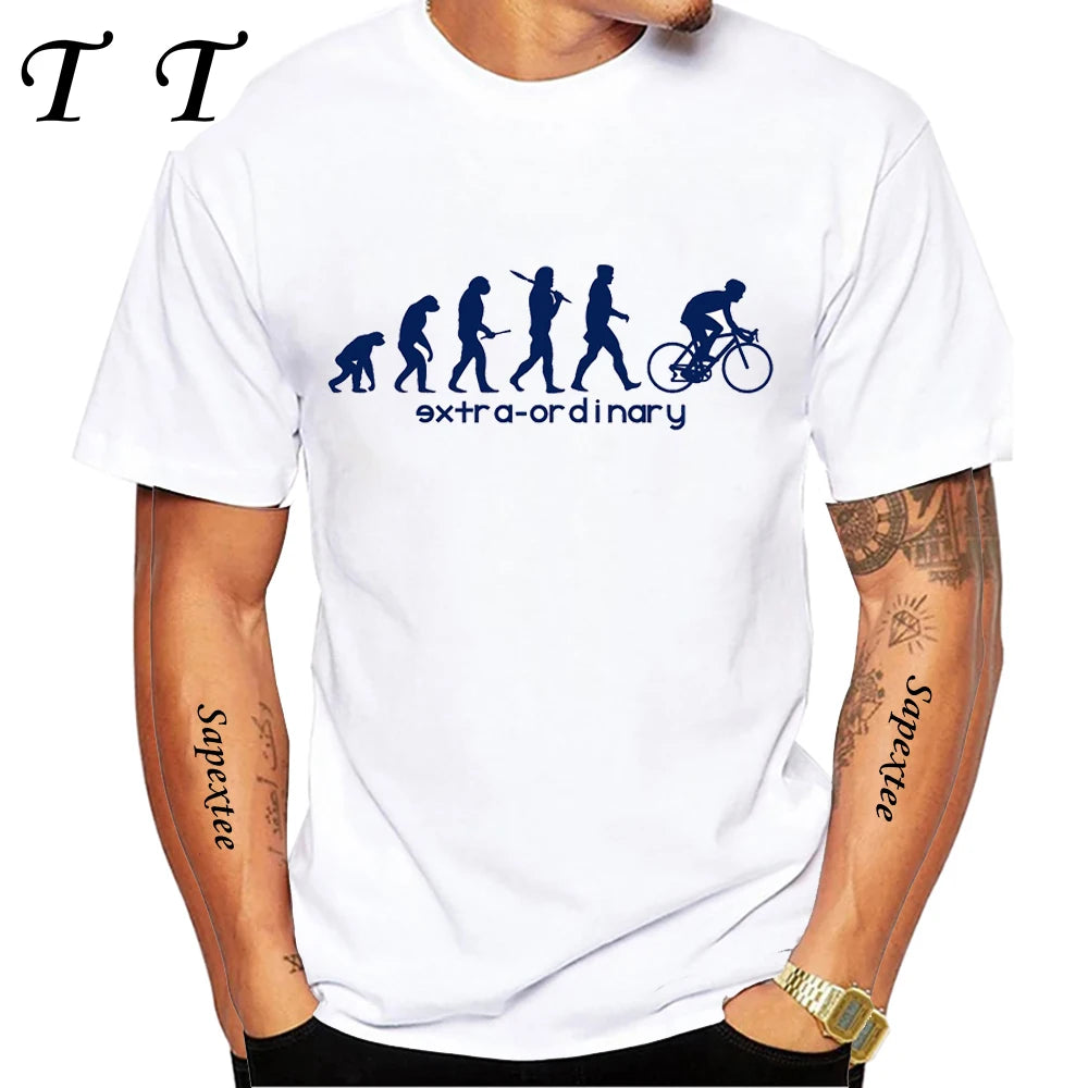 Travel On Gravel Bikepacking Print T-Shirt Summer Men Short Sleeve Funny Bicycle Sport Boy Tops Anatomy Bike Cycling Casual Tees