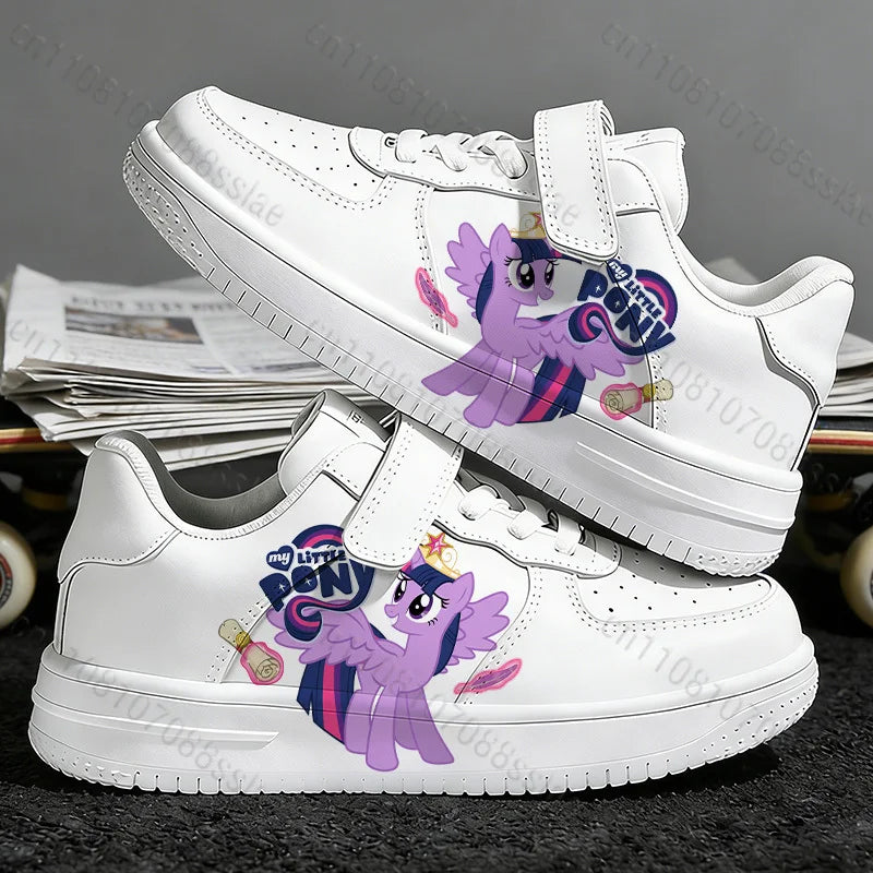 Twilight Sparkle Lovely Cartoon Printing Girls Children Parent Child Student Teenager Lightweight Lace Up Casual Sports Shoes