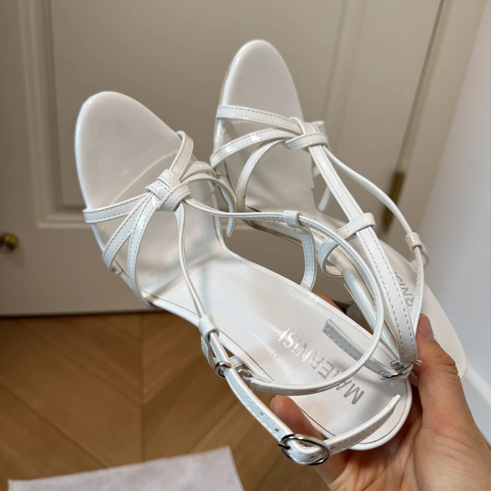 Customize 16cm Extreme Metal High Heels Stilettos Sexy Sandals Woman Pumps Pointed toe Catwalk T-stage Show Model Unisex Shoes