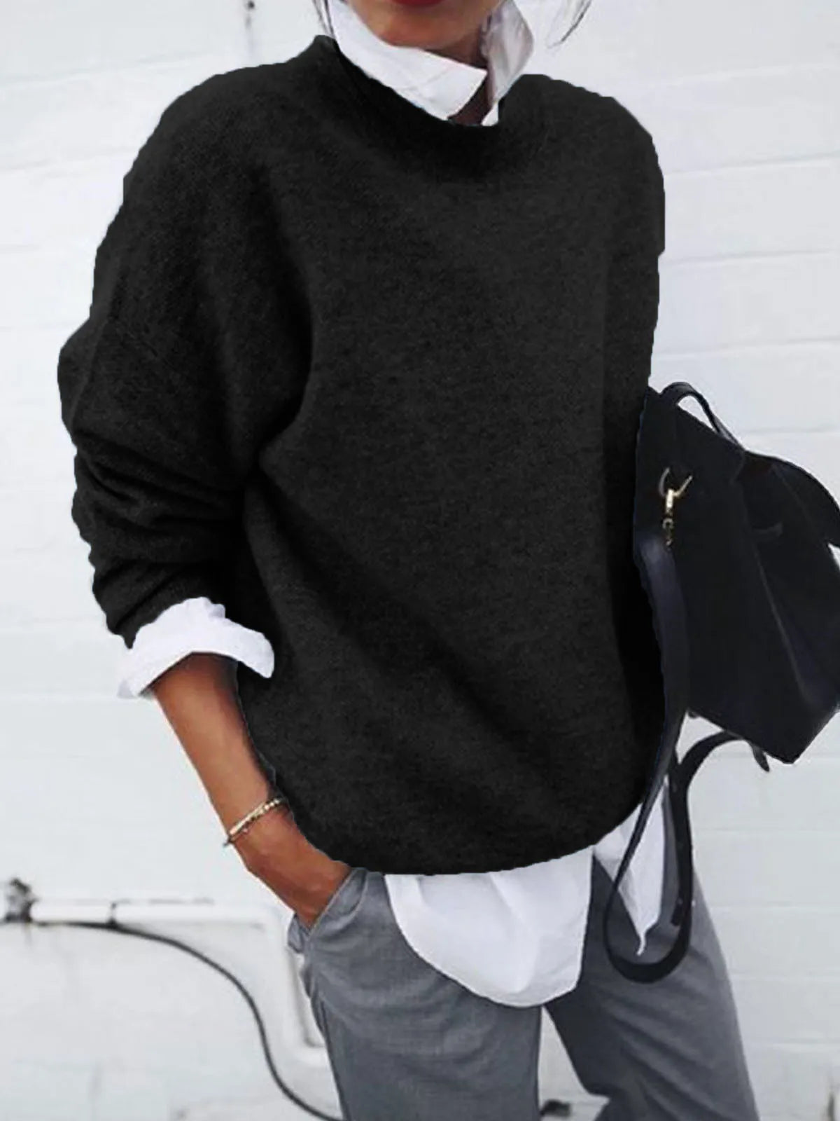 2024 Spring Thin Y2K Women Loose Shirts &Blouses O Neck Long Sleeve Tops Fashion Sweater Korean Streetwear Lady Casual Pullovers