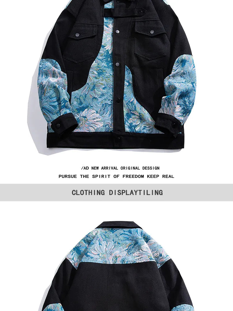 Mens Streetwear Jacket Men Woman Embroidered Jacket Male Outwear Loose Coat Original High Quality Fashion Bomber Jackets