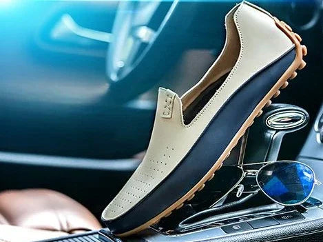 Moccasin Men's Leather Shoes Soft Casual Comfortable Male Shoe High Quality Fashion In Promotion Cheap Clearance Korean Style