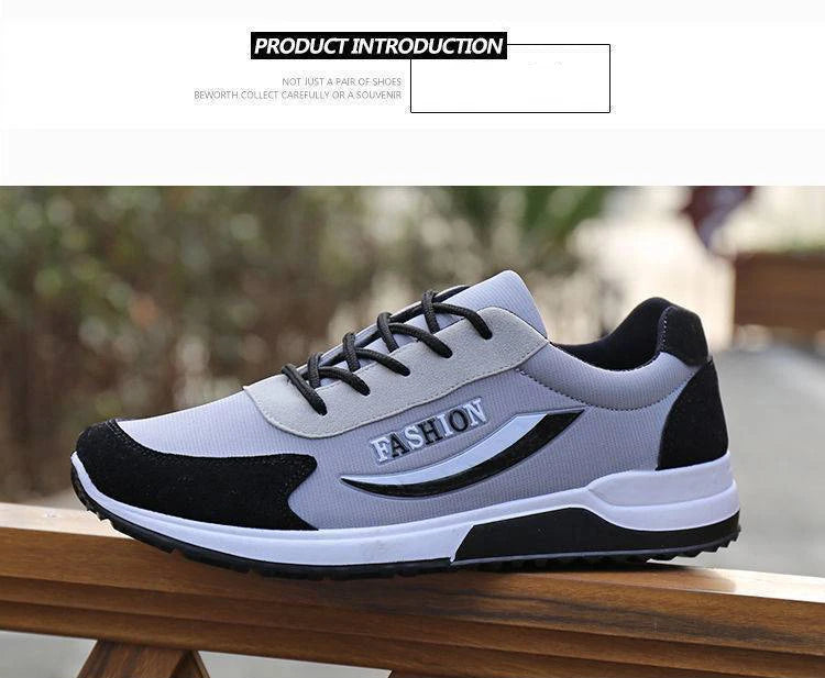 Sports Shoes for Men Lace Up Breathable Men Running Shoes Trendy Non-slip Training Shoes Thick Bottom Tenis Men Casual Sneakers