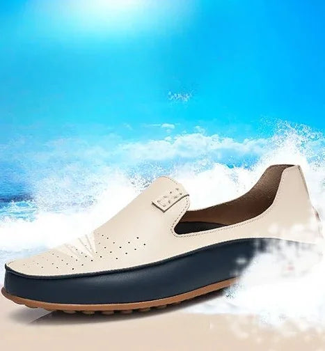 Moccasin Men's Leather Shoes Soft Casual Comfortable Male Shoe High Quality Fashion In Promotion Cheap Clearance Korean Style
