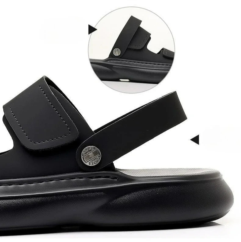 2026 New Men Sandals Casual Breathable Soft Sole Non-Slip Outdoor Fashion Beach Shoes Travel Slippers