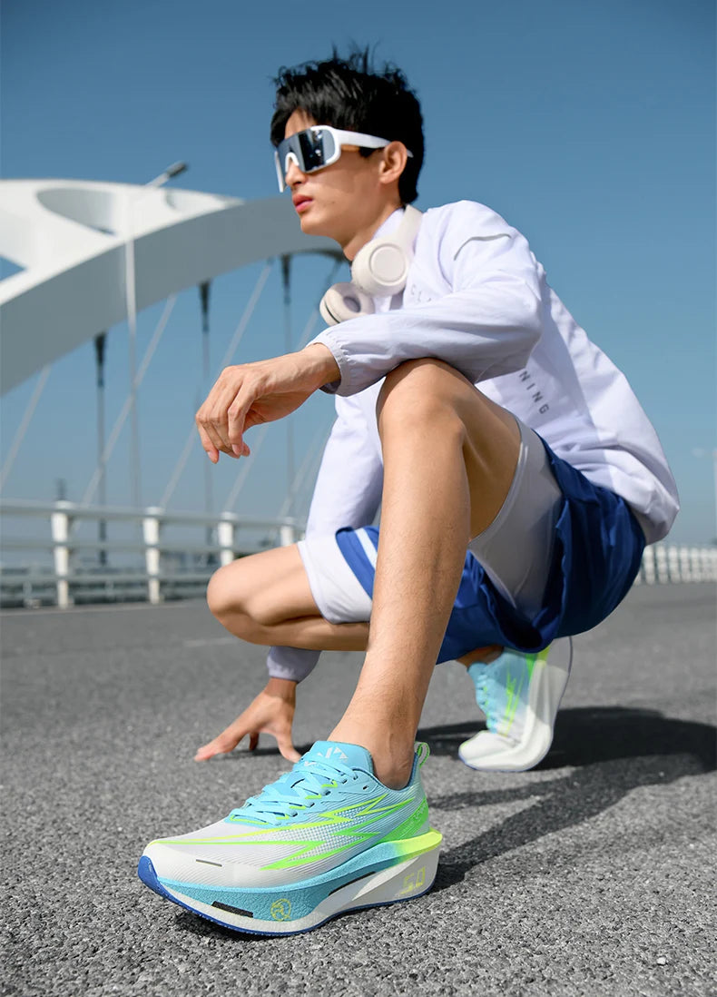 Running Shoes Carbon Board Speciality Marathon Men Sports Breathable Lightweight Women's Comfortable Athletic Nonskid Sneakers