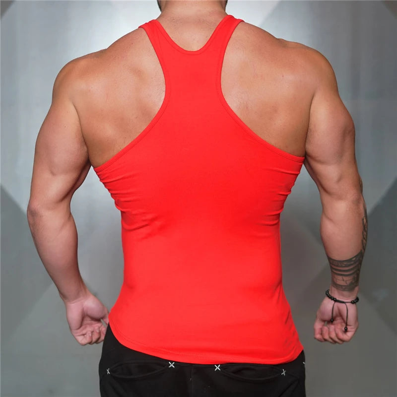 Mens Fitness Fashion Irregular Hem Vests Cotton Breathable Gym Bodybuilding Tank Tops Workout Muscle Casual Sleeveless Shirts