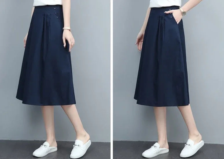 Female Skirts Korean Style A Line Women's Skirt Stylish Harajuku Premium Fashion Chic and Elegant Streetwear Modest Aesthetic V