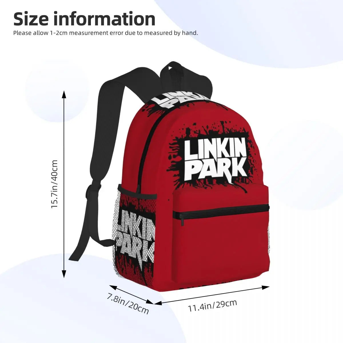 L-Linkin-S P-Park-S Band Student Backpack School Bag Hiking Travel Daypack for Boys Girls Fashion Bookbag Shoulder Bags