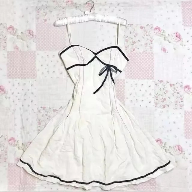 NEW Rock Goth Hip Hop Y2K Dress Frock Streetwear High Street Fashion Sexy Jersey Dress Classic Minimalist Yarn Skirt Casual