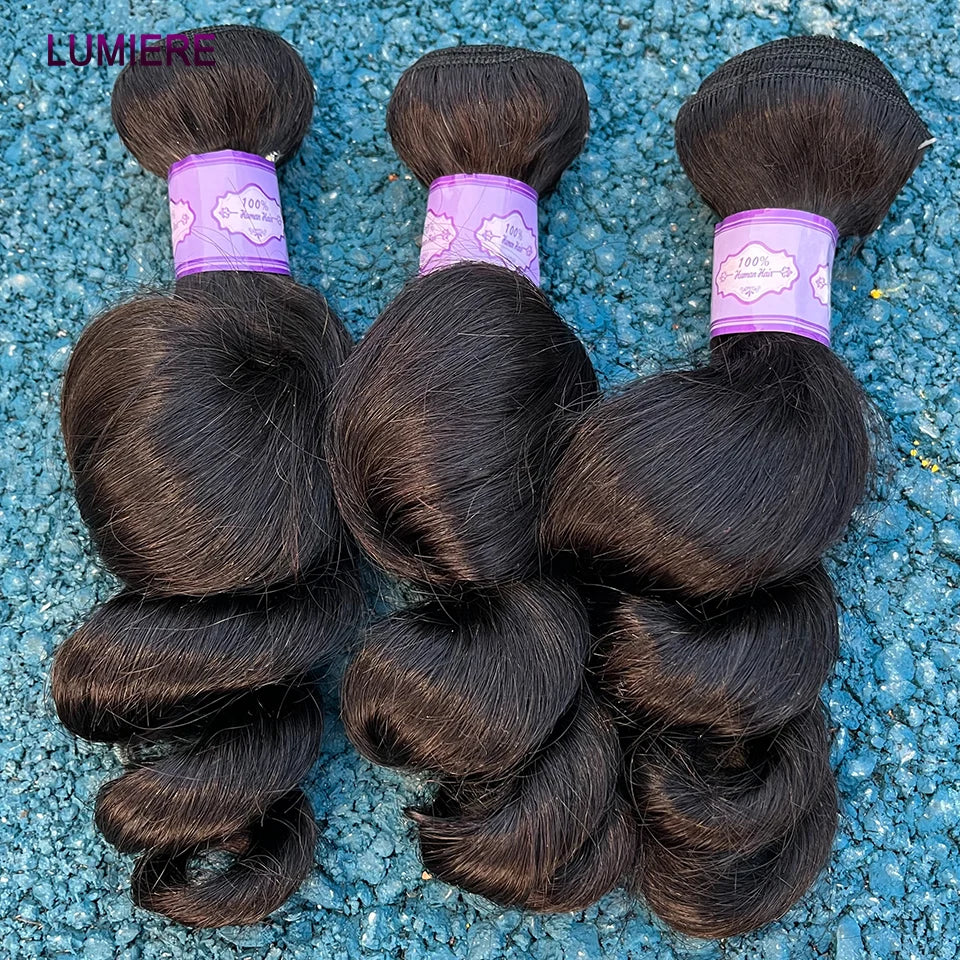 8-40 Inchs Loose Wave Bundles Brazilian Human Hair Weave Bundles 1/3/4 Bundles Deal Top Quality Human Hair Extensions Wholeasle
