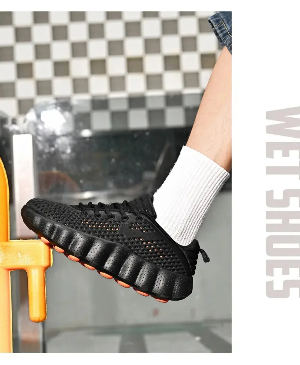 2026 Men's summer lightweight sports shoes, fashionable solid color versatile casual lace up  men's shoes