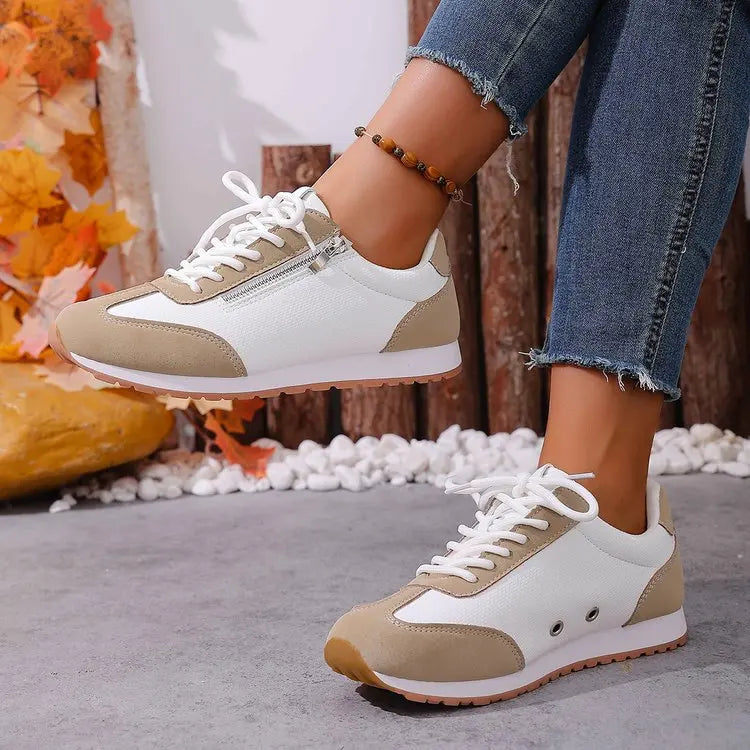 Roman Trendy Spring/Autumn Running Shoes Student Campus Flat Vulcanized Shoes Fashion Sneakers Casual Comfortable Round Head