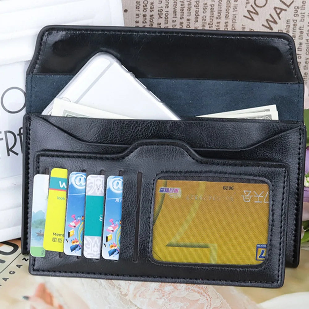 Slim Genuine Leather Women Long Wallet Large Capacity Female Coin Purse Portable Clutch Bag Cowhide Wallet for Women